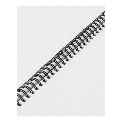 5 Star Wirebound Hardback Notebook Ruled A4 140 Page Berry (Pack of 5) 943466