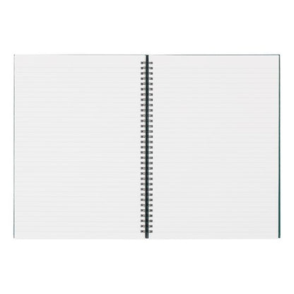5 Star Wirebound Hardback Notebook Ruled A4 140 Page Teal (Pack of 5) 943474