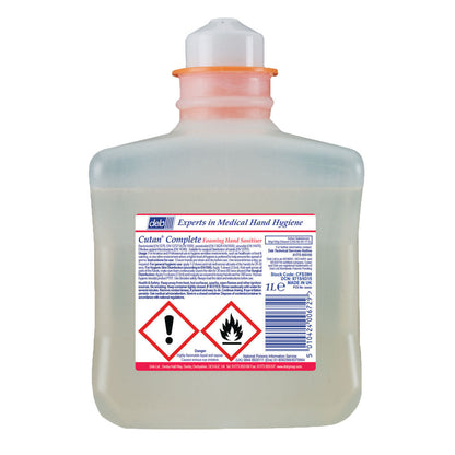 Deb Cutan Foaming Hand Sanitiser Cartridge 1 Litre {CFS39H}
