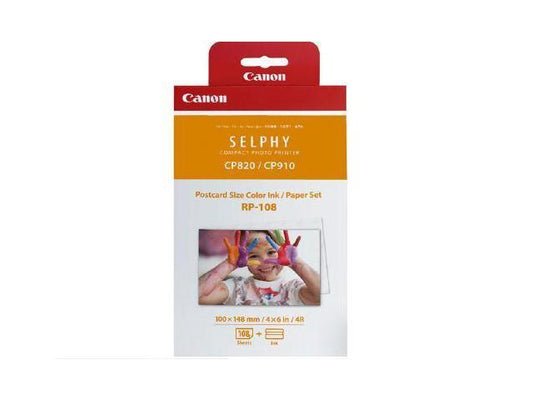 Canon RP-108 Inkjet Cartridges & 108 Sheets