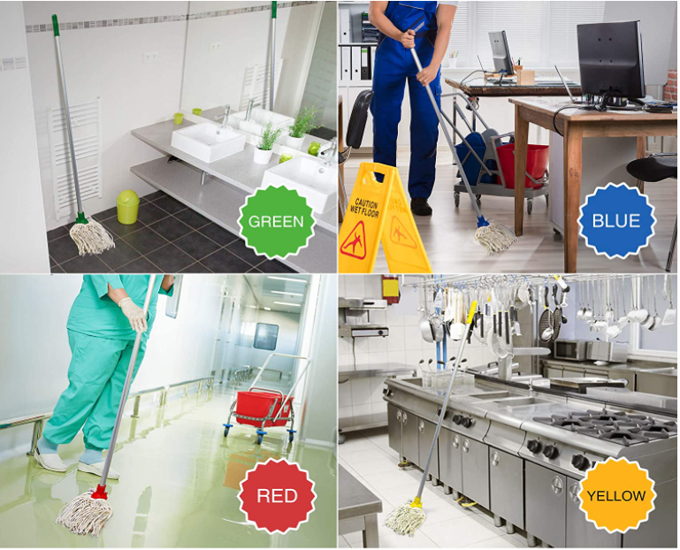 Janit-X  PY Smooth Socket Mop 12oz Blue {CHSA Approved}