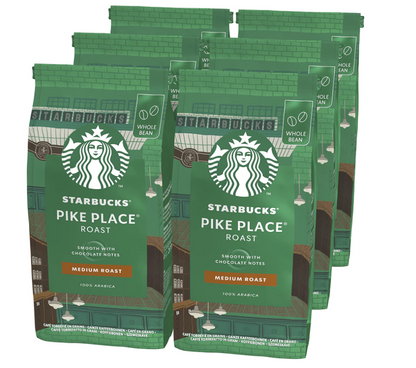 Starbucks Medium Pike Place Roast Coffee Beans, 100% Arabica, 200g