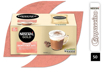 NESCAFÉ® GOLD Cappuccino Unsweetened Sachets 50 x 14.2g - UK BUSINESS SUPPLIES
