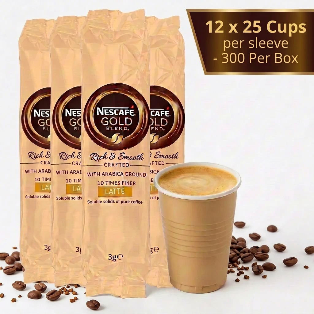 Nescafe Latte Gold Coffee In-Cup Vending 73mm (25 Cups)