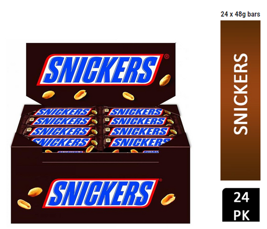 Mars Snickers Caramel Peanut Chocolate Bars 48g x 24