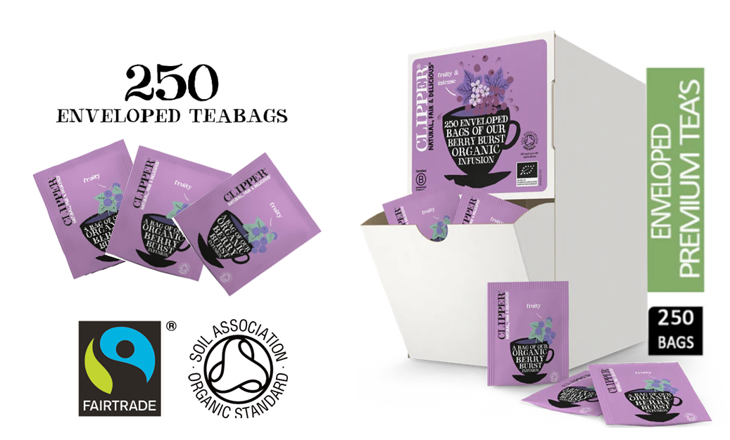 Clipper Organic Berry Burst Infusion Enveloped (250)