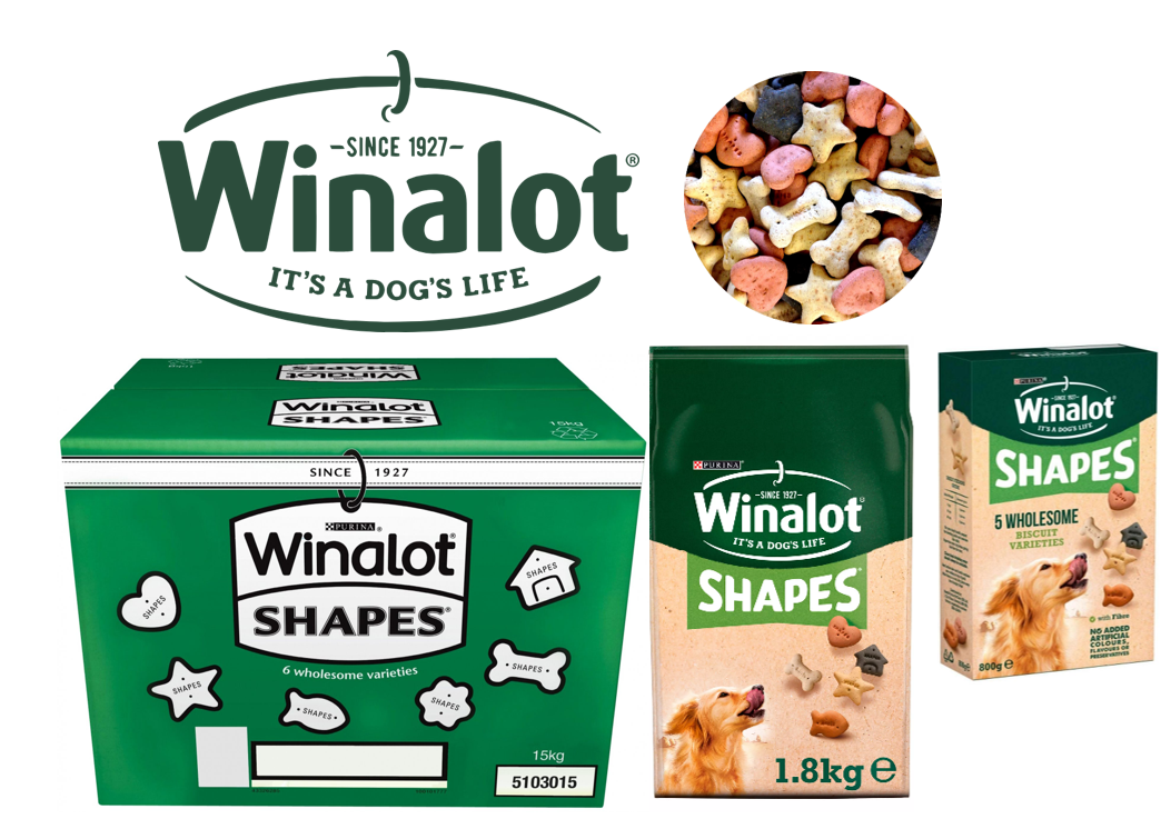 Winalot Dog Treats Shapes Dog Biscuits 800g - 15kg (ALL SIZES)