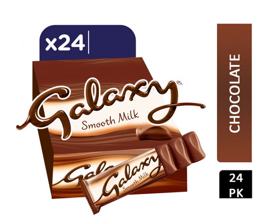 Galaxy Smooth Milk Chocolate Bars (Pack of 24) 42g