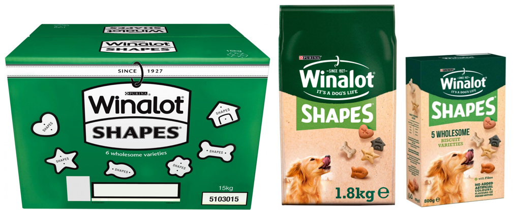 Winalot Dog Treats Shapes Dog Biscuits 800g - 15kg (ALL SIZES)