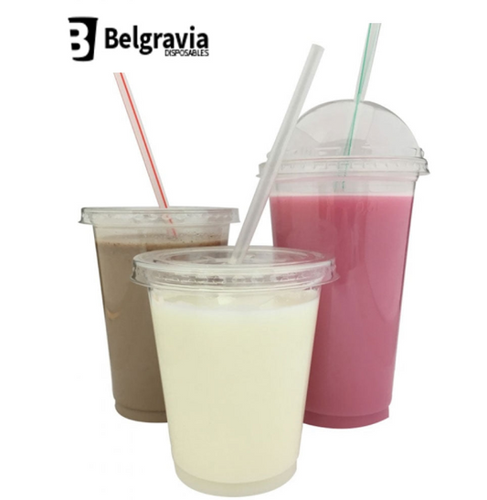 Belgravia Large 20oz Plastic Smoothie Cups 50's