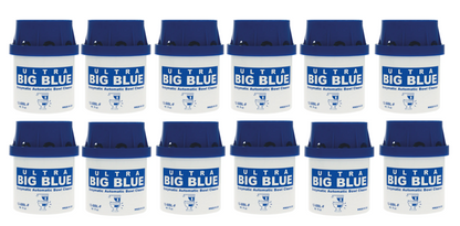 Ultra Big Blue Automatic Toilet Bowl Cleaner , Blue, Unscented, 900 Flush Cartridge - Automatic bowl cleaners.