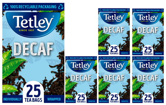 Tetley Decaf Individually Wrapped Enveloped 25's
