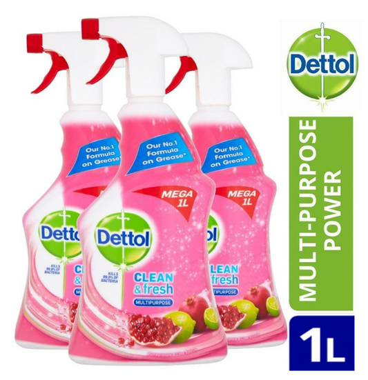 Dettol Power & Fresh Pomegranate & Lime Spray 1 Litre