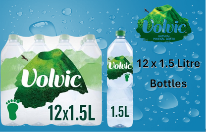 Volvic Natural Still Mineral Water 1.5 Litre 12 Pack