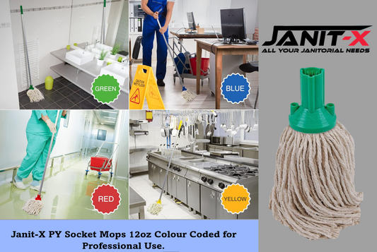 Janit-X PY Smooth Socket Mop 12oz Green {CHSA Approved}