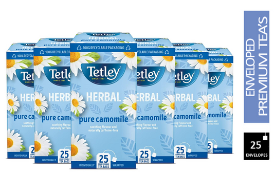 Tetley Camomile Individually Wrapped Envelopes 25's