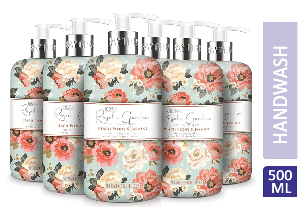 Baylis & Harding Royale Garden Peach Peony & Jasmine, 500ml Hand Wash