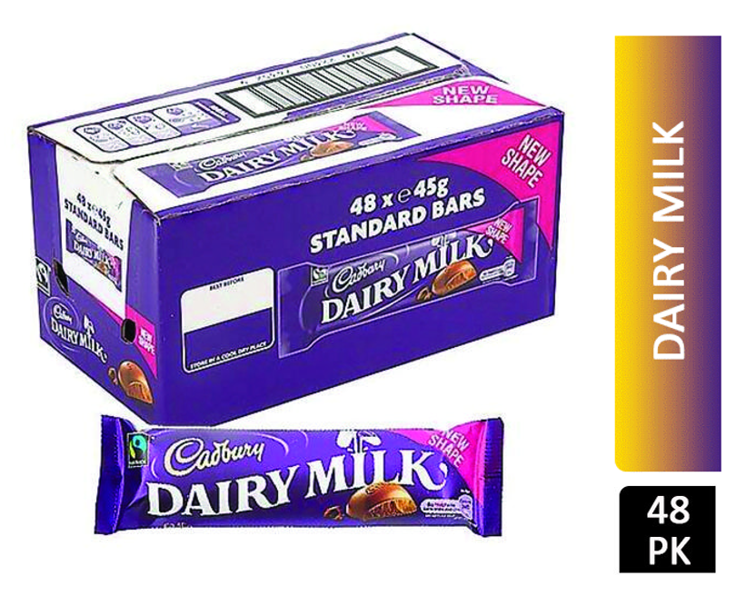 Cadbury Dairy Milk Pack 48 x 45g Bars {Full Case}
