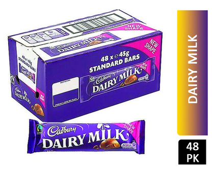 Cadbury Dairy Milk Pack 48 x 45g Bars {Full Case}