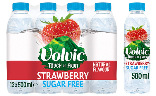 Volvic Touch of Fruit Strawberry Fruit Water 500ml (Pack of 12) 122440