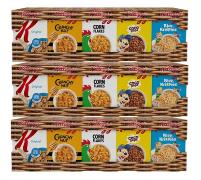 Kellogg's Mixed Case Portion Breakfast Cereals Variety Packs, 35-Count