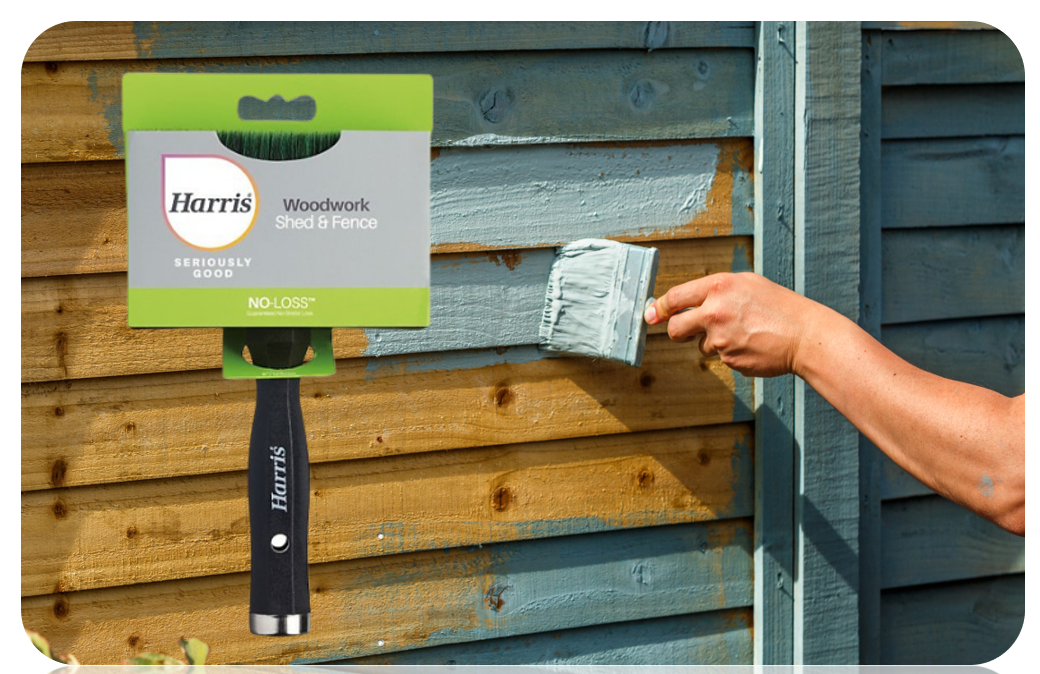 Harris Seriously Good Shed & Fence Woodwork Paint Brush, 5"