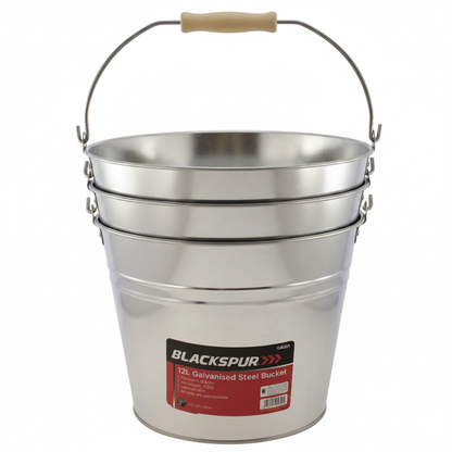 Fixtures Blackspur 12L Galvanised Steel Bucket