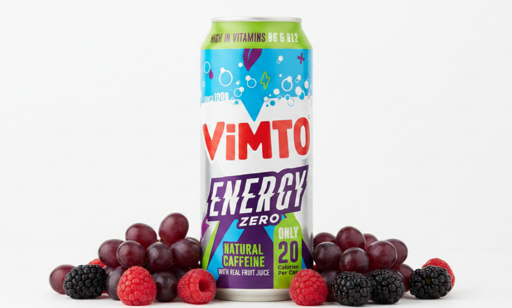 Vimto Original Energy Drink | No Added Sugar | Sparkling Juice | 12 x 500ml