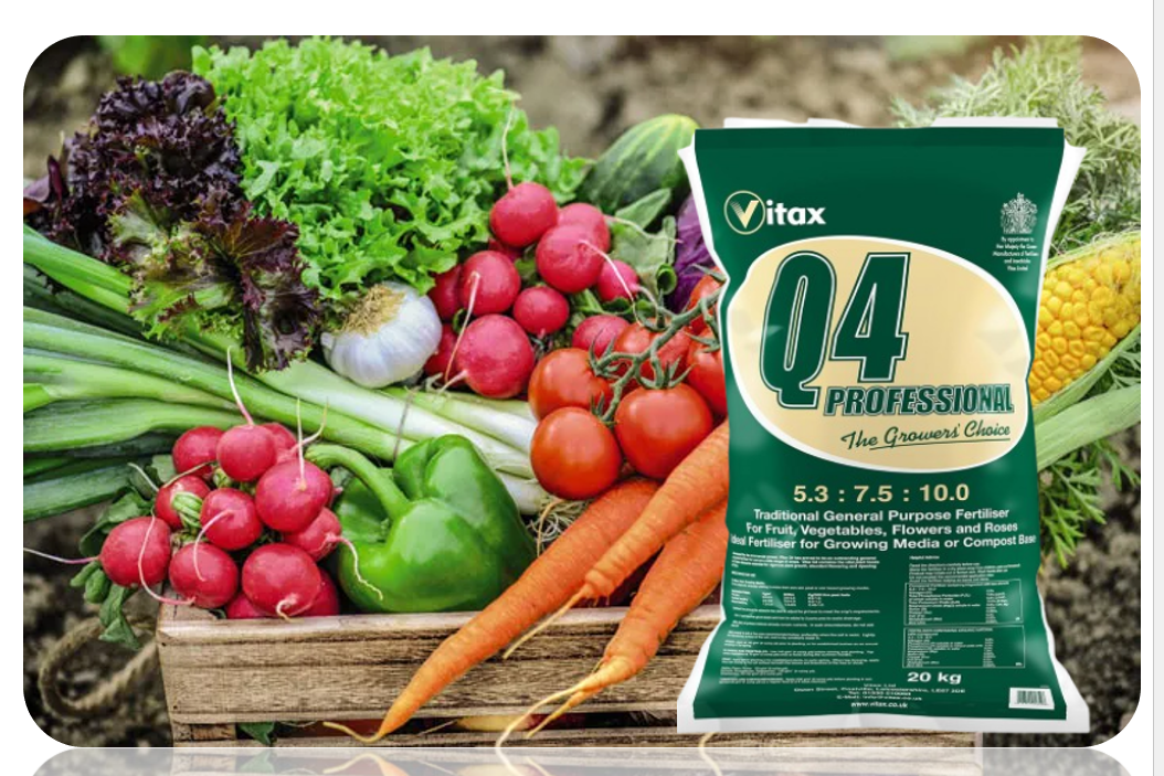 Vitax Q4 Fertiliser For Professional Gardeners 20Kg