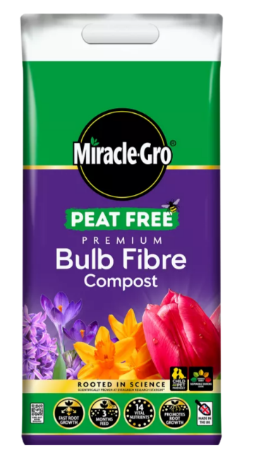 Miracle Gro Bulb Fibre Peat Free Compost 10 Litre
