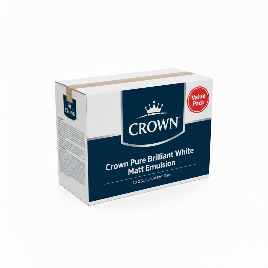 Crown Pure Brilliant White Matt Emulsion 2.5 Litre