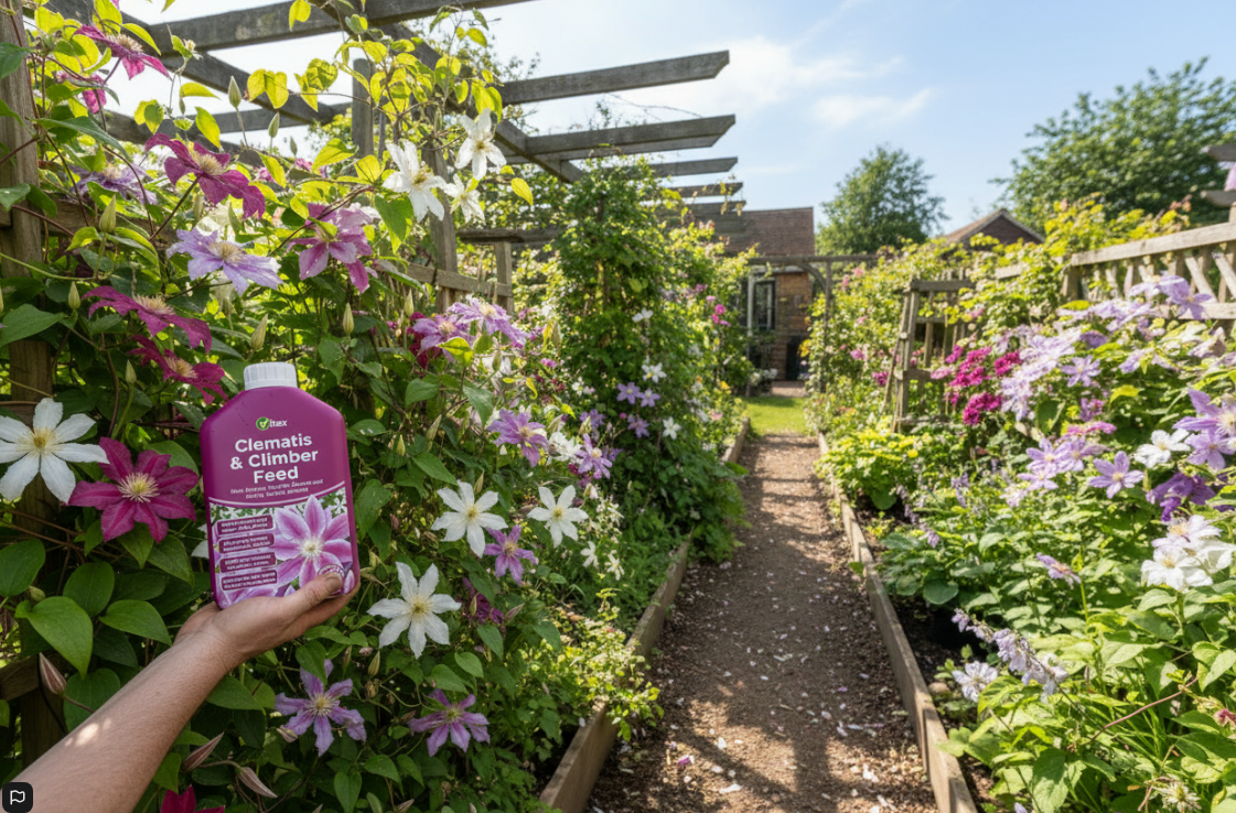 Clematis & Climber Liquid Plant Feed | 1L Makes Aprrox 50 Cans of feed | 1 x 1 litre Bottle