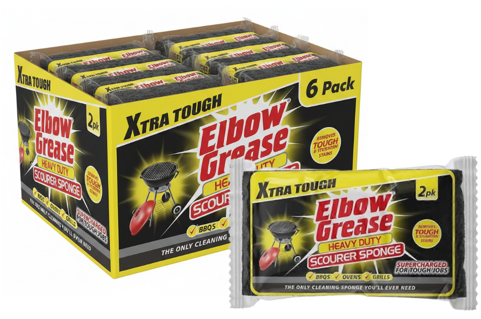 Elbow Grease Heavy Duty Scourer Sponge 2 Pack