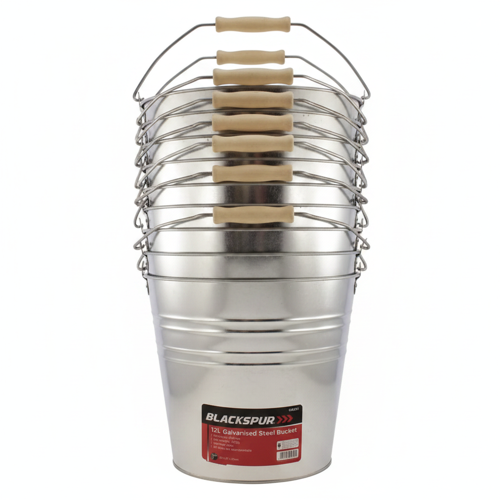 Fixtures Blackspur 12L Galvanised Steel Bucket