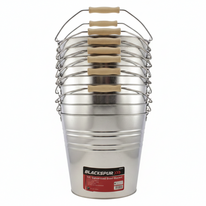 Fixtures Blackspur 12L Galvanised Steel Bucket