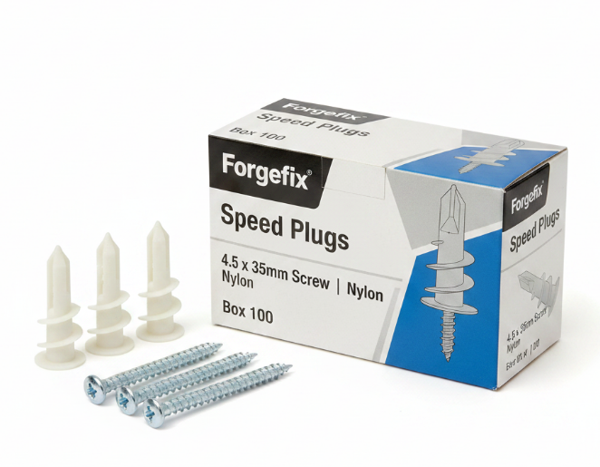 Forgefix Speed Plugs | 4.5X35Mm Screw | Nylon | Box 100
