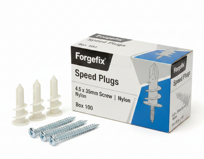 Forgefix Speed Plugs | 4.5X35Mm Screw | Nylon | Box 100