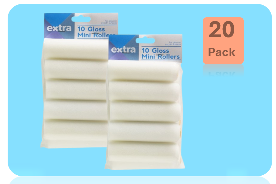 Harris "Extra" Value Mini Roller Sleeves for Gloss 10 x 4" Pack