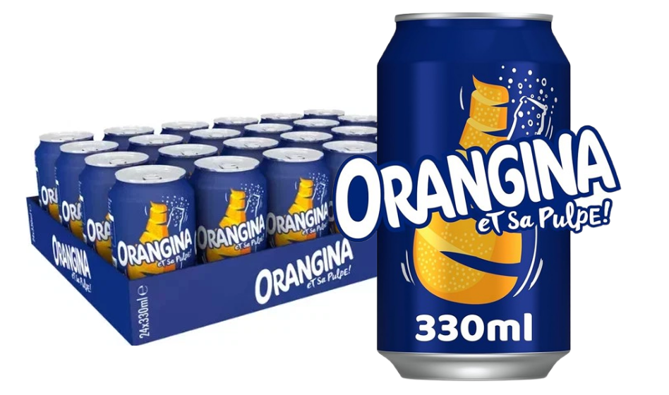 Orangina Sparkling Fruit Drink | 24 x 330ml cans