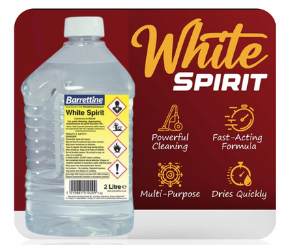 Barrettine White Spirit (2 Litre) Premium Quality Paint Solvent