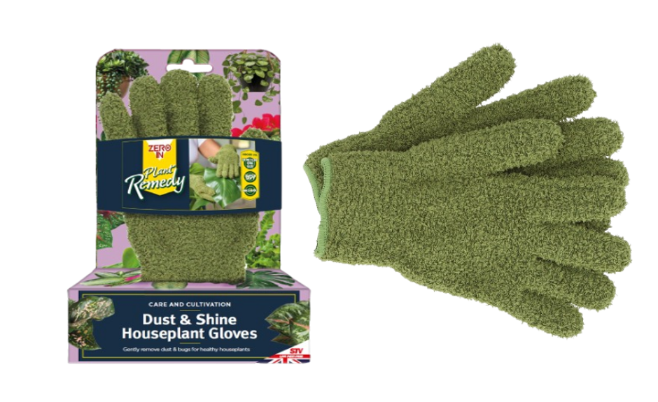 Zero-In Dust and Shine Houseplant Gloves | Plant Care | Reusable