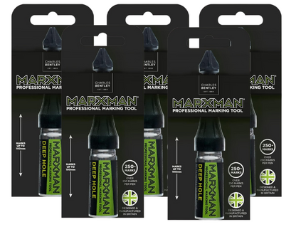 MarXman Chalk Non-Permanent DIY Marking Pen Tool (Deep Hole Over 45mm)