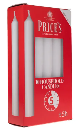 Price's Household Candles Pack of 10