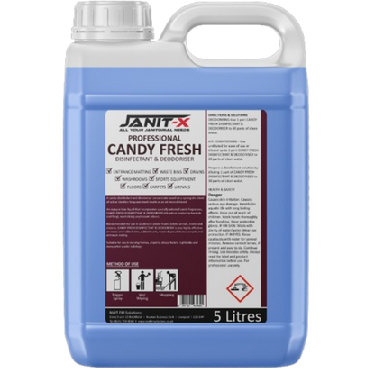 Janit-X Professional Candy Fresh  Disinfectant & Deodoriser 5L Concentrate upto 30:1