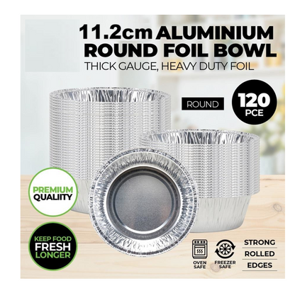 Kingfisher Deep Foil Cake Pie Dishes, Silver, Large, Pack Of 20