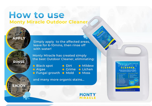Monty Miracle Fast Patio Cleaner - 5 Litre