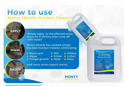 Monty Miracle Fast Patio Cleaner - 5 Litre