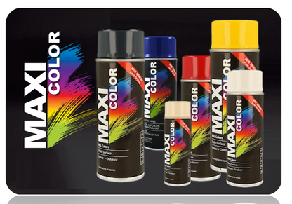 Maxicolor Quick Drying Spray Paint MATT Black 400ml