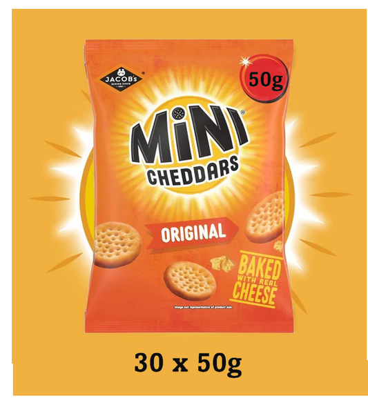 Jacobs Mini Cheddars Original Grab Bag (Pack of 30) 36564
