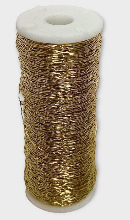 Oasis Floral Designs | Gold Bullion Wire | 25g x 30m Length